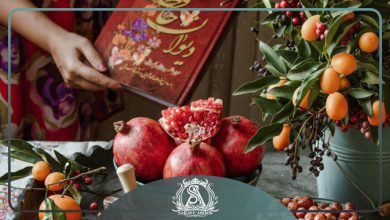 تزیین انار شب یلدا