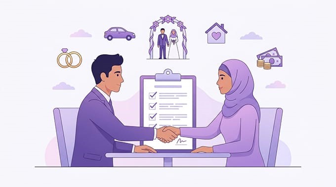 12 شرط ضمن عقد برای خانم‌ها